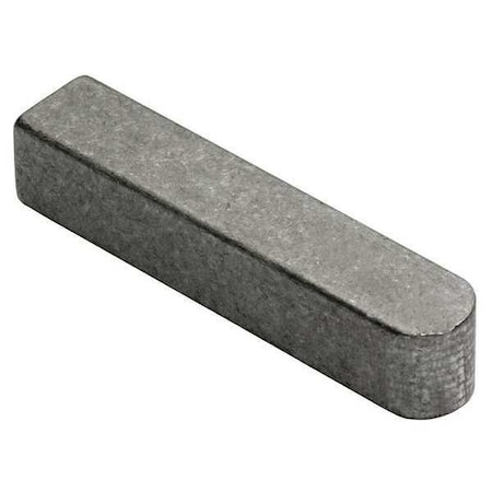 Undersized Machine Key, Round End, Carbon Steel, Plain, 1-1/4 in L, 5/16 in Sq MPN:3303120312-1250
