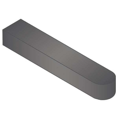 Undersized Machine Key, Round End, Carbon Steel, Plain, 10 mm L, 10 x 8 mm Sq MPN:331008-010