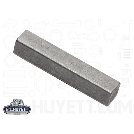 Undersized Machine Key, Square End, Steel, Plain, 4-7/8 in L, 1 in Sq MPN:4510001000-4875