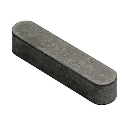 Undersized Machine Key, Round End, Stainless Steel, Plain, 20 mm L, 5 mm Sq MPN:820505-020