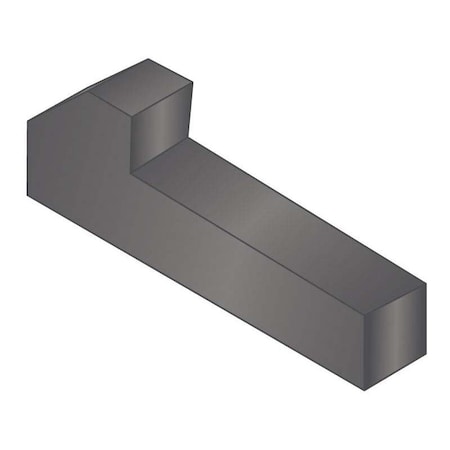 Tapered Gib Head Machine Key, Tapered Gib End, Carbon Steel, Plain, 1-1/2 in L, 5/16 in Sq MPN:GIB-0312-1500