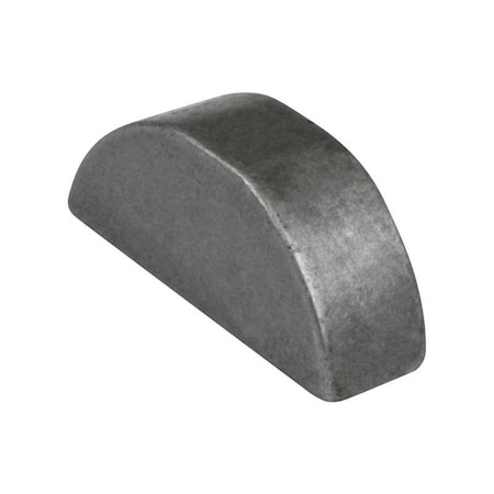 Woodruff Key, 5/216 x 1 in Key Size, 1008 SAE Number, 7/16 in H, Alloy Steel Plain MPN:WKA-00B