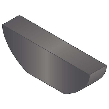 Woodruff Key, 5/16 x 1-1/4 in Key Size, 1010 SAE Number, 35/64 in H, Alloy Steel Plain MPN:WKA-00D