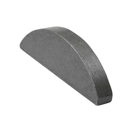 Woodruff Key, 5/16 x 2-3/4 in Key Size, 1022 SAE Number, 3/4 in H, Carbon Steel Plain MPN:WKC-00S