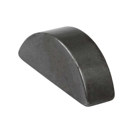 Woodruff Key, 8 x 11 mm Key Size, 11 mm H, Carbon Steel Plain MPN:WKMC-080110