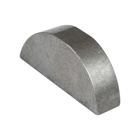 Woodruff Key, 3/8 x 1-1/2 in Key Size, 1212 SAE Number, 41/64 in H, Stainless Steel Plain MPN:WKS-00G