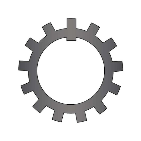 Tooth Lock Washer, Carbon Steel, Plain Finish MPN:W-04