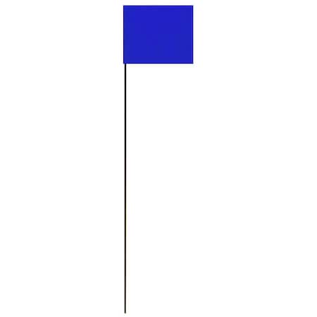Marking Flag, Blue, Vinyl, 21 in H, PK25 MPN:SF-21/BL