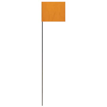 MarkingFlag, Orange, Vinyl, 21inH, PK25 MPN:SF-21/OG
