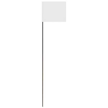 MarkingFlag, White, Vinyl, 21inH, PK25 MPN:SF-21/WH