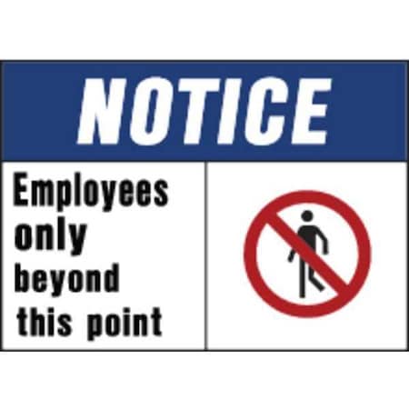 Sign, Employees Only Beyond Point, PK5 MPN:5810