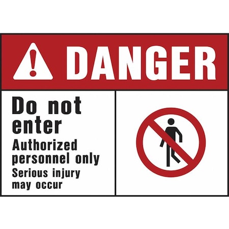 Sign, Danger Do Not Enter, PK5 MPN:5091