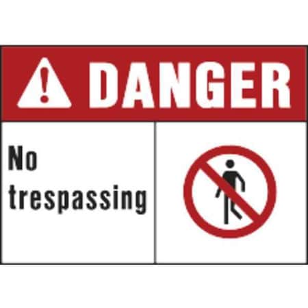 Sign, Danger No Trespassing, PK5 MPN:5140