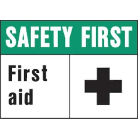 Sign, First Aid Safety First, PK5, 5740 MPN:5740