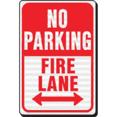 Reflective Sign, No Parking Fire Lane, HD MPN:HW-26HDR