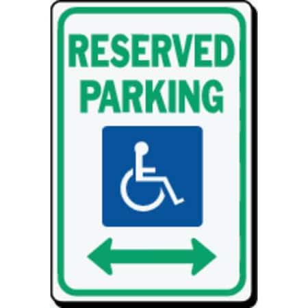 Reflective Sign, Reserved Parking, HD MPN:HW-32HDR