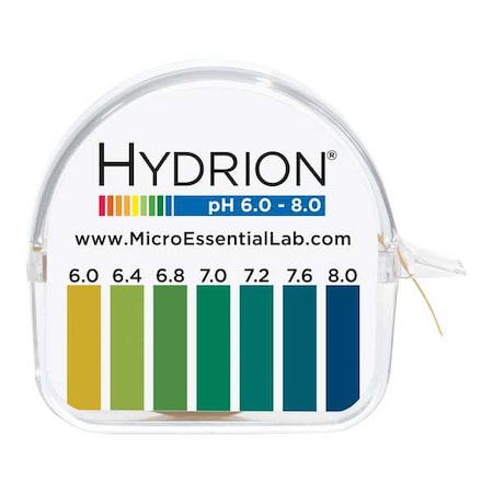 pH Test Paper, 15 ft L, 1/4 in W, PK10 MPN:345