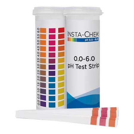 pH Test Strips, 3 1/4 in L, 1/4 in W, PK600 MPN:80060