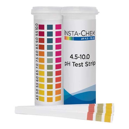 pH Test Strips, 3 1/4 in L, 1/4 in W, PK600 MPN:84510