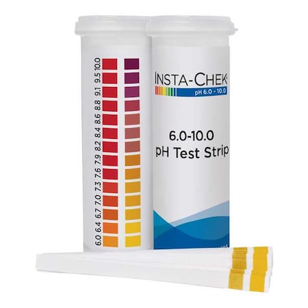 pH Test Strips, 3 1/4 in L, 1/4 in W, PK600 MPN:86010