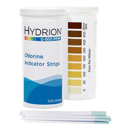 Chlorine Test Strips, 2 3/4