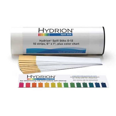 pH Testing Sticks, 0-13, 10 Sticks, PK10 MPN:DS-8020