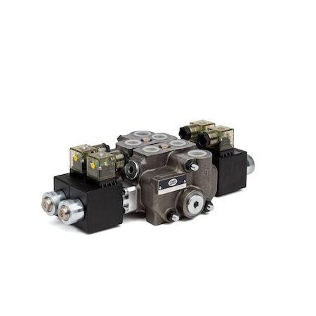 BSV-3 Sectional Control Valve - 2 Spool, 13 GPM, 4-way, 3-pos, A/B closed in neutral, SAE 10 Ports MPN:228319