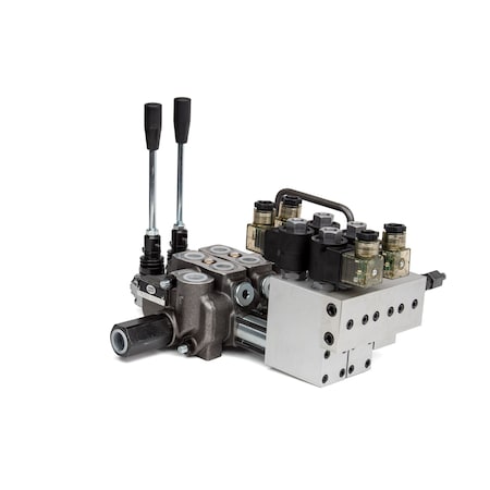 BSV-3 13 GPM Section Control Valve Assembly - 2 Spool, Electronic & manual control Control MPN:228322
