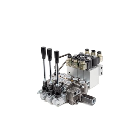 BSV-3 13 GPM Section Control Valve Assembly - 3 Spool, Electronic & Manual Control MPN:228323
