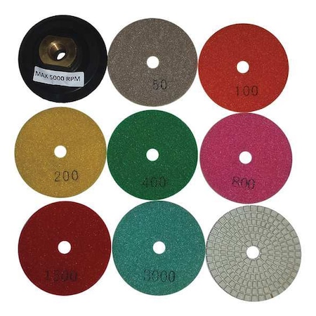 Polishing Pad Set, Resin, 3 in. MPN:Z3SET