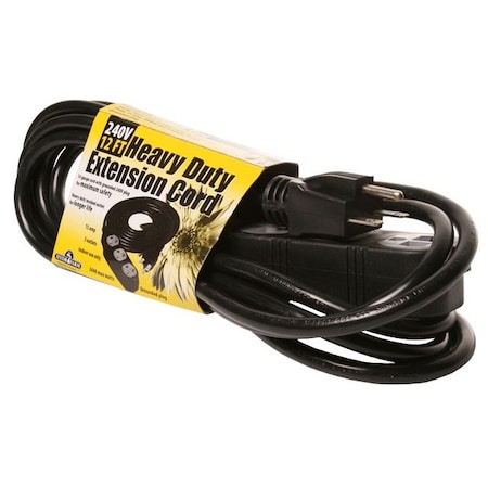 Heavy Duty Extension Cord, 240V, 12Ft. MPN:BACDE24012