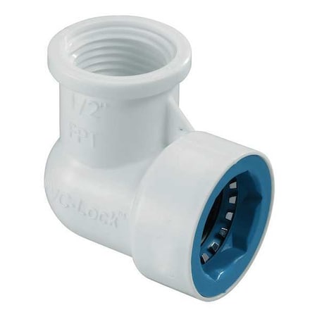 Elbow, 1/2 in. Tube x 1/2 in. FPT, 150 psi MPN:06547
