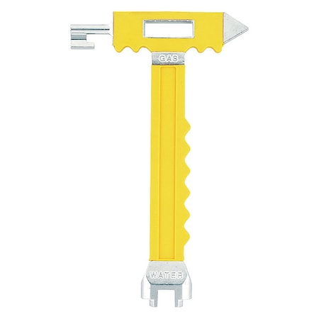 Emergency Tool, Aluminum, Yellow MPN:26097