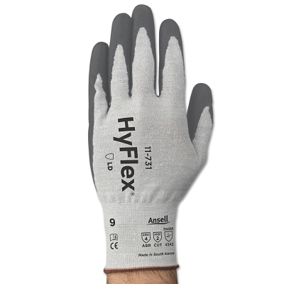 Hyflex 11-731 18G Wht/Grintrcpt Nyl/Spand SZ10 MPN:11731100