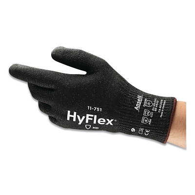 Hyflex 11751 10GA Blk Intrcpt Nyl/Glss Fbr 11 MPN:11751110