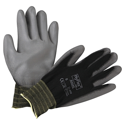 Hyflex 11-600 Blk Lt Wght Assemb Pu/Coat Sz 8 MPN:205652