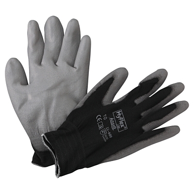 Hyflex 11-600 Blk Lt Wght Assemb Pu/Coat Sz 10 MPN:205654