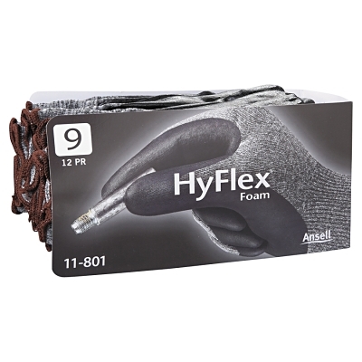 Hyflex 11-801 Gry/Blk Multipurp Assemb Glv SZ9 MPN:205675