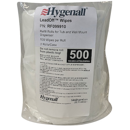 Lead Removing Wipes, Bag, PK2 MPN:RF099910