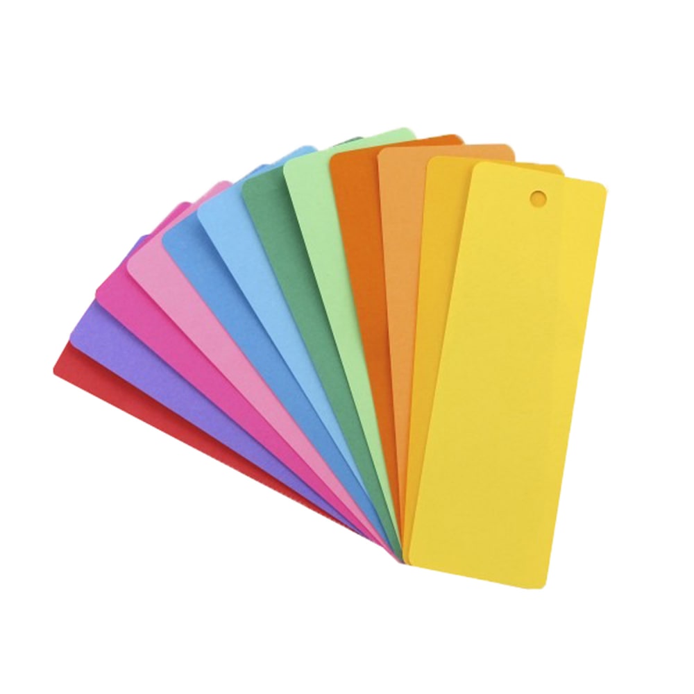 Hygloss Mighty Bright Blank Bookmarks, 2in x 6in, Assorted Bright Colors, Pack Of 500 MPN:HYG42650