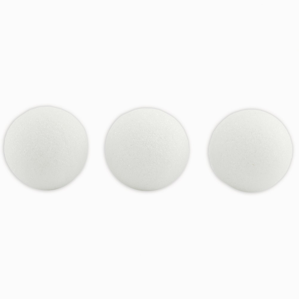 Hygloss Craft Foam Balls, 3 Inch, White, Pack Of 50 MPN:HYG5103