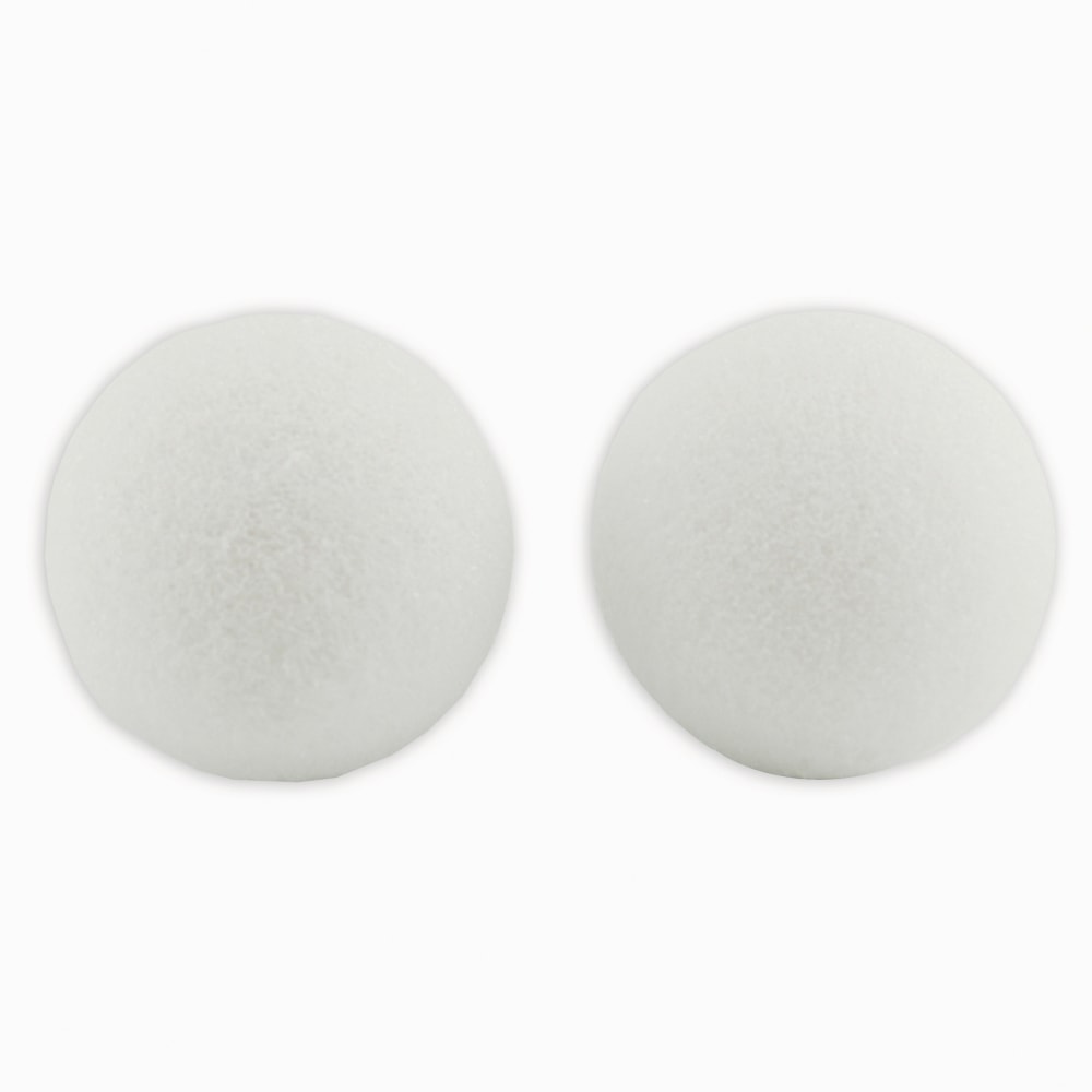 Hygloss Craft Foam Balls, 4 Inch, White, Pack Of 12 MPN:HYG51104