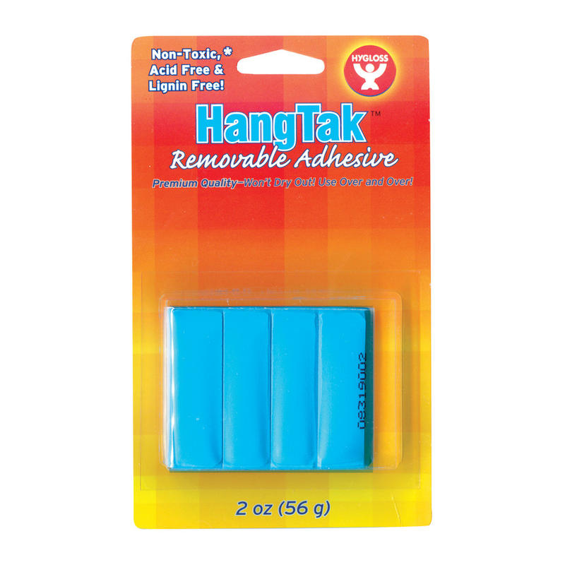 Hygloss HangTak Reusable Adhesive, 2 Oz, Blue, Pack Of 12 MPN:HYG6502-12