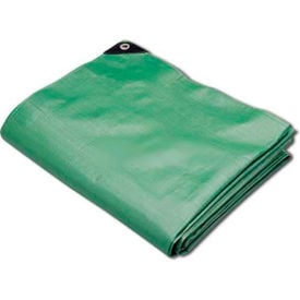 Hygrade Heavy Duty Super Cover Poly Tarp 10 Mil Green/Black 20'L X 20'W - MTGB-2020 MTGB-2020