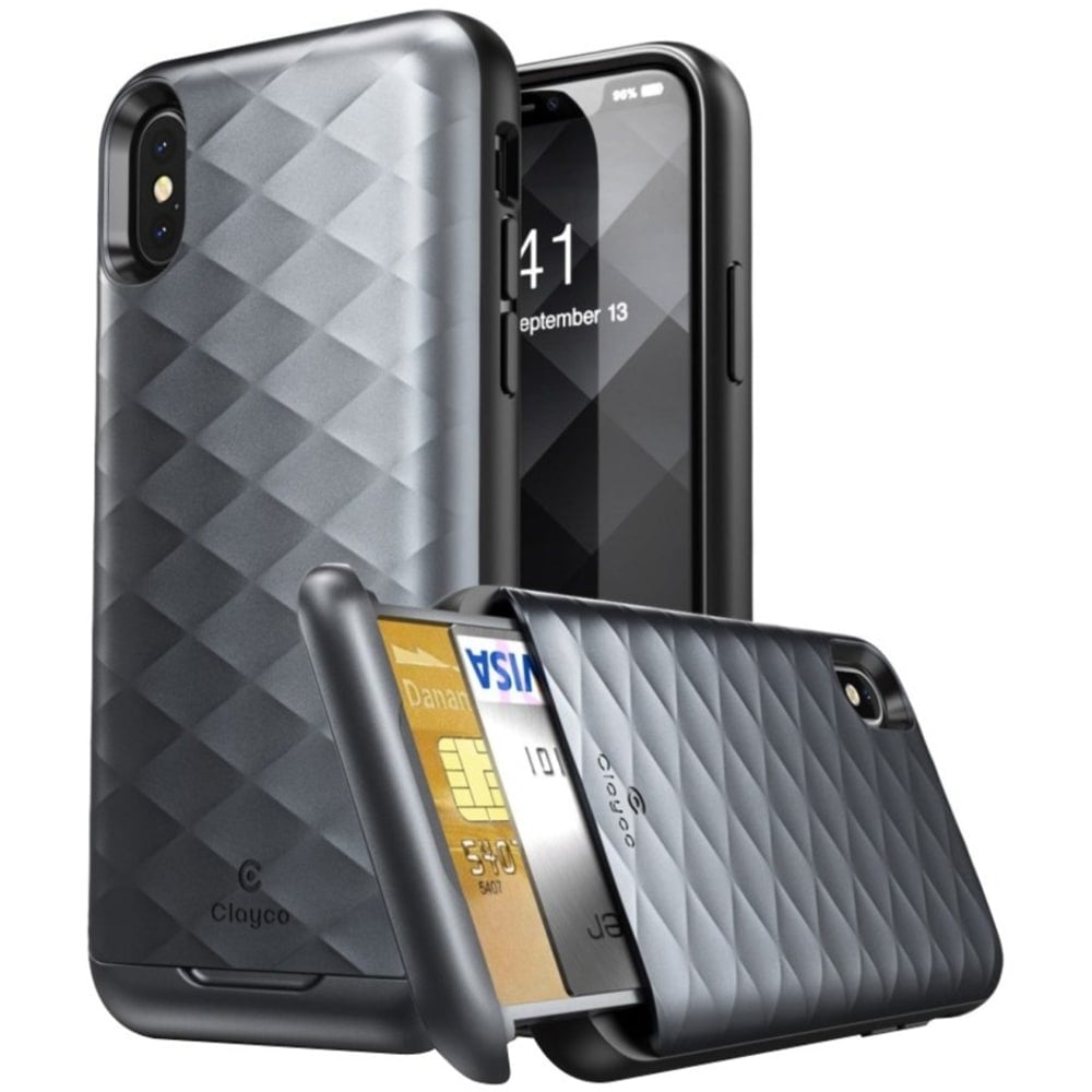 i-Blason Argos iPhone X Case - For Apple iPhone X Smartphone - Black - Smooth - Polycarbonate, Thermoplastic Polyurethane (TPU) (Min Order Qty 2) MPN:CL-IPHX-ARGS-BK