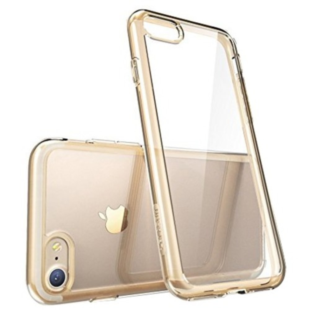 i-Blason Halo Case - For Apple iPhone 8 Smartphone - Gold, Clear - Polycarbonate, Thermoplastic Polyurethane (TPU) (Min Order Qty 4) MPN:IPH8-HALO-CR/GD