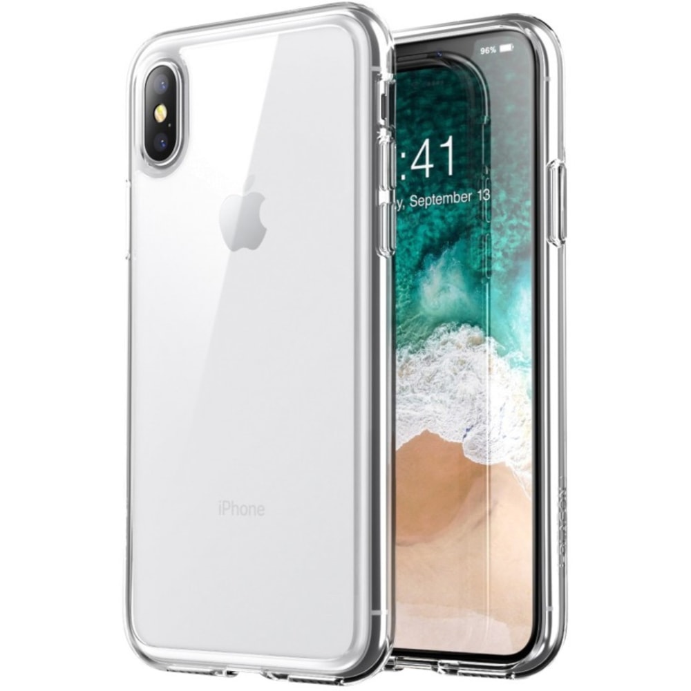 i-Blason Halo iPhone X Case - For Apple iPhone X Smartphone - Clear - Polycarbonate, Thermoplastic Polyurethane (TPU) (Min Order Qty 4) MPN:IPHX-HALO-CLR