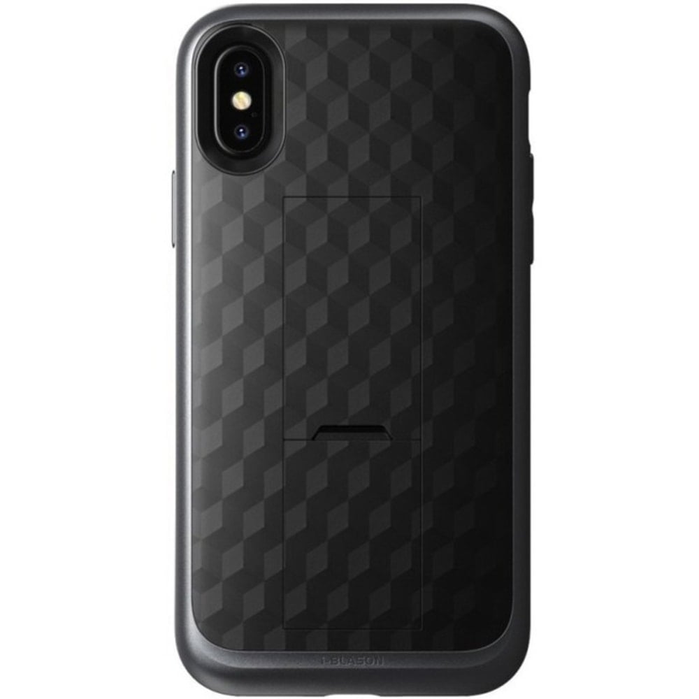 i-Blason Transformer Carrying Case (Holster) Apple iPhone X Smartphone - Black - Impact Resistant Exterior, Shock Absorbing Interior - Polycarbonate Body - Holster, Belt Clip (Min Order Qty 3) MPN:IPHX-TRANSF-BK