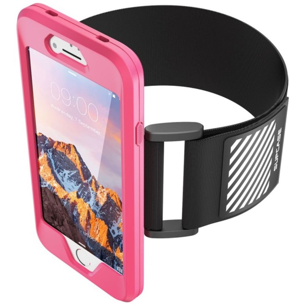 i-Blason Sport Carrying Case (Armband) Apple iPhone 8 Smartphone - Pink - Sweat Resistant - Polycarbonate, Silicone Body - Armband (Min Order Qty 3) MPN:S-IPH8-ARMBD-PK