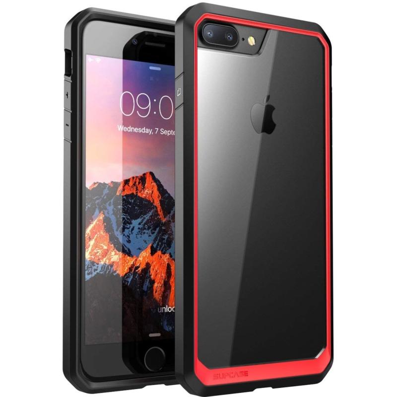 i-Blason Unicorn Beetle Style Carrying Case (Holster) Apple iPhone 8 Smartphone - Red - Impact Resistant Exterior, Shock Absorbing Interior - Polycarbonate Body (Min Order Qty 4) MPN:S-IPH8-UN-RD/BK
